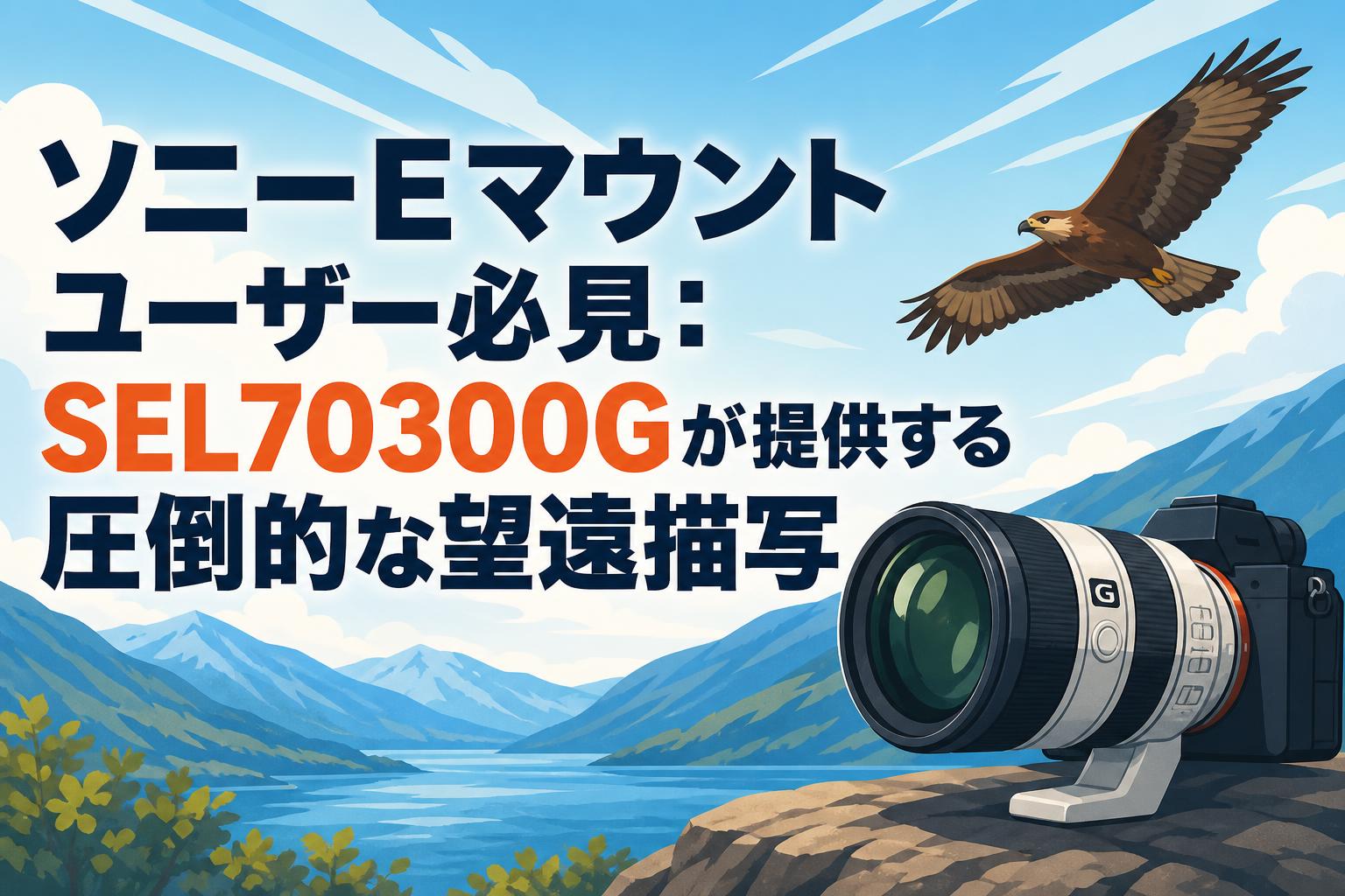 ソニーEマウントユーザー必見：SEL70300Gが提供する圧倒的な望遠描写