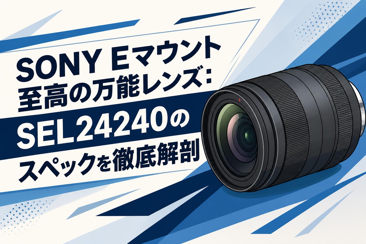 SONY Eマウント至高の万能レンズ：SEL24240のスペックを徹底解剖