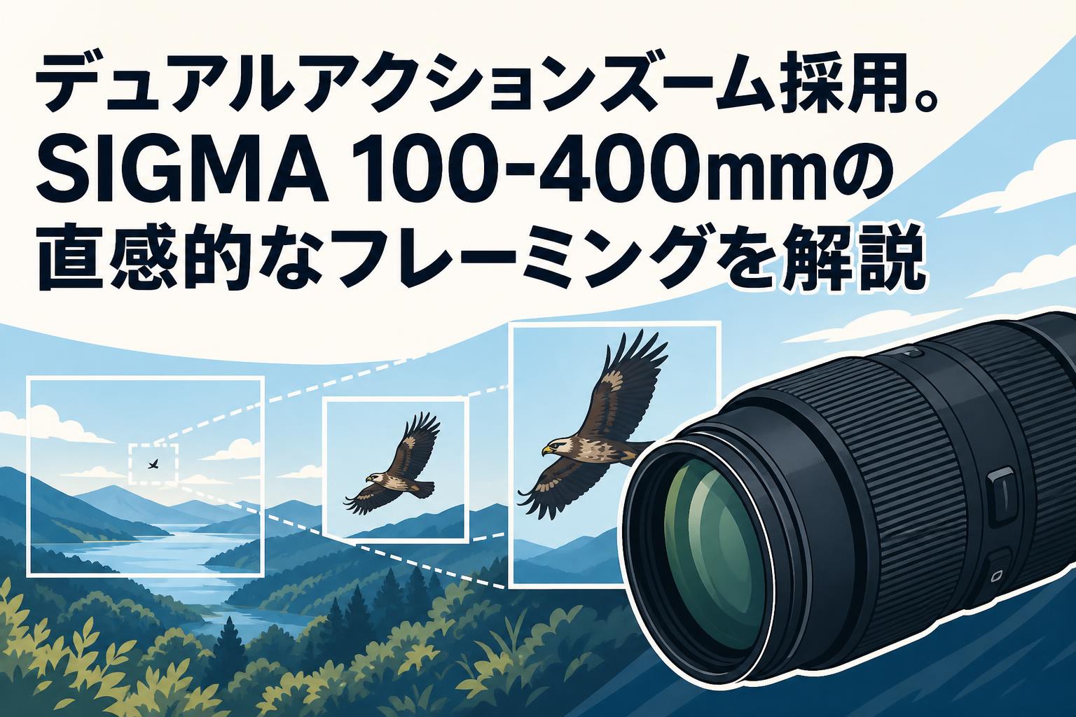 デュアルアクションズーム採用。SIGMA 100-400mmの直感的なフレーミングを解説