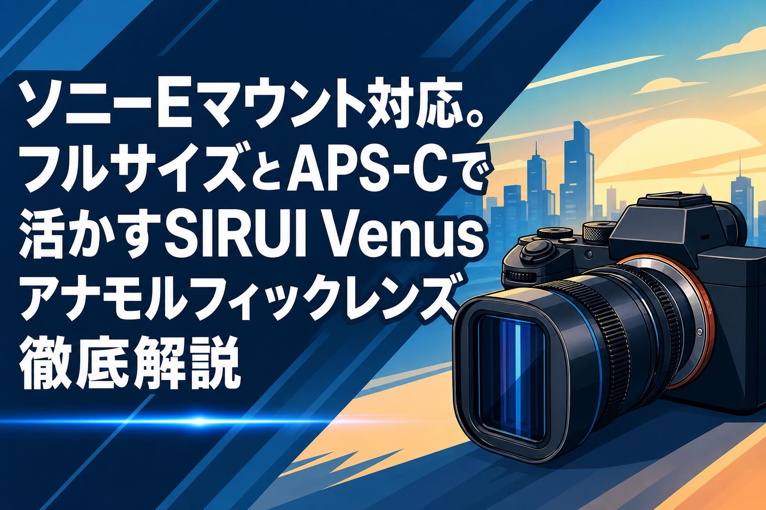 ソニーEマウント対応。フルサイズとAPS-Cで活かすSIRUI Venusアナモルフィックレンズ徹底解説