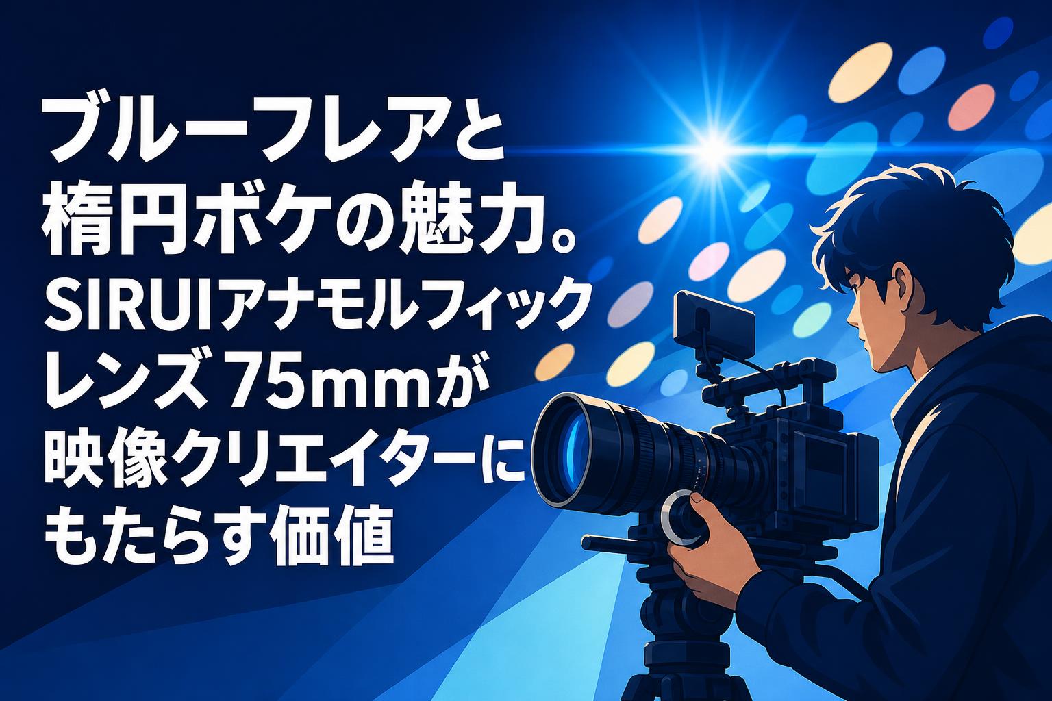 ブルーフレアと楕円ボケの魅力。SIRUIアナモルフィックレンズ75mmが映像クリエイターにもたらす価値