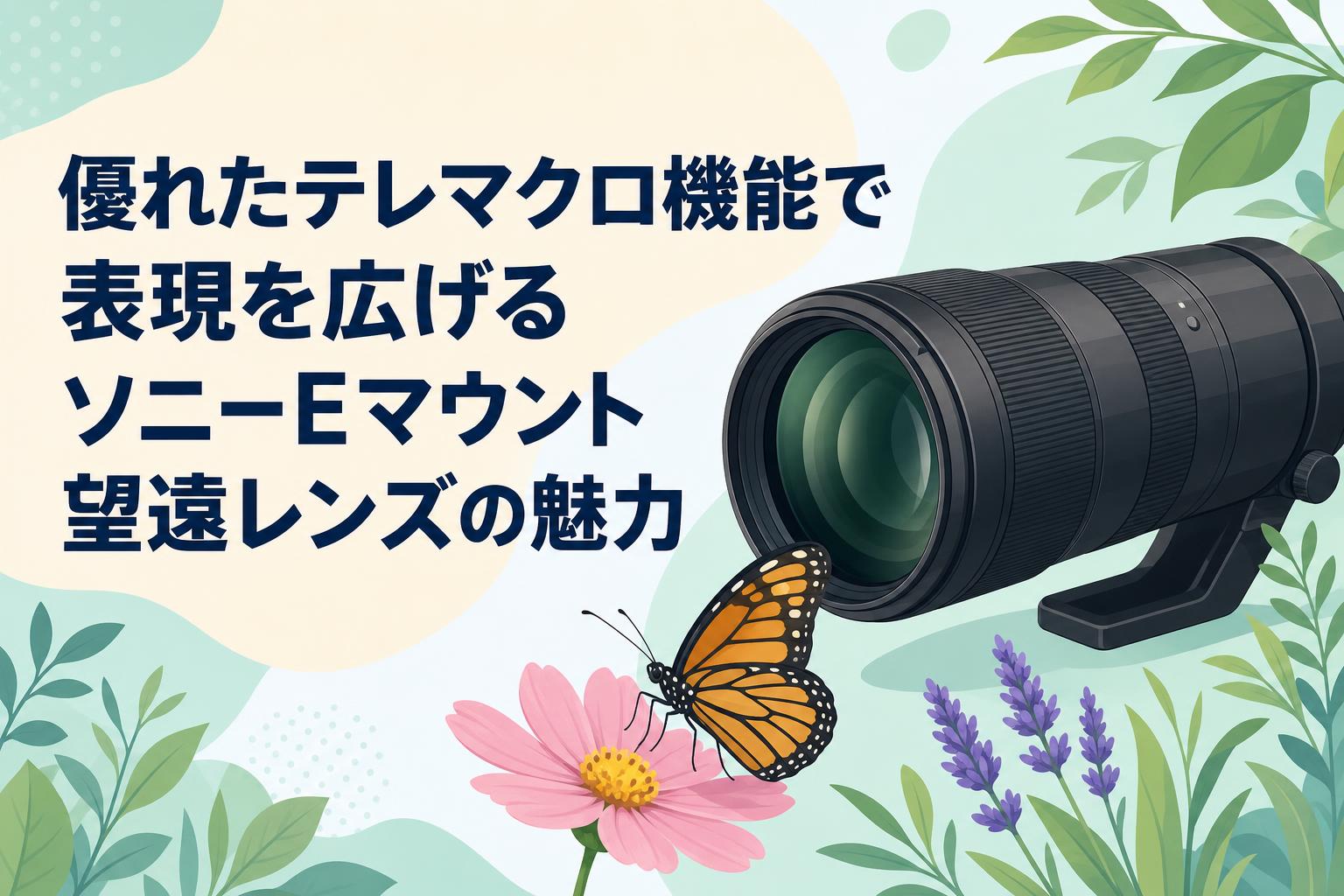 優れたテレマクロ機能で表現を広げるソニーEマウント望遠レンズの魅力
