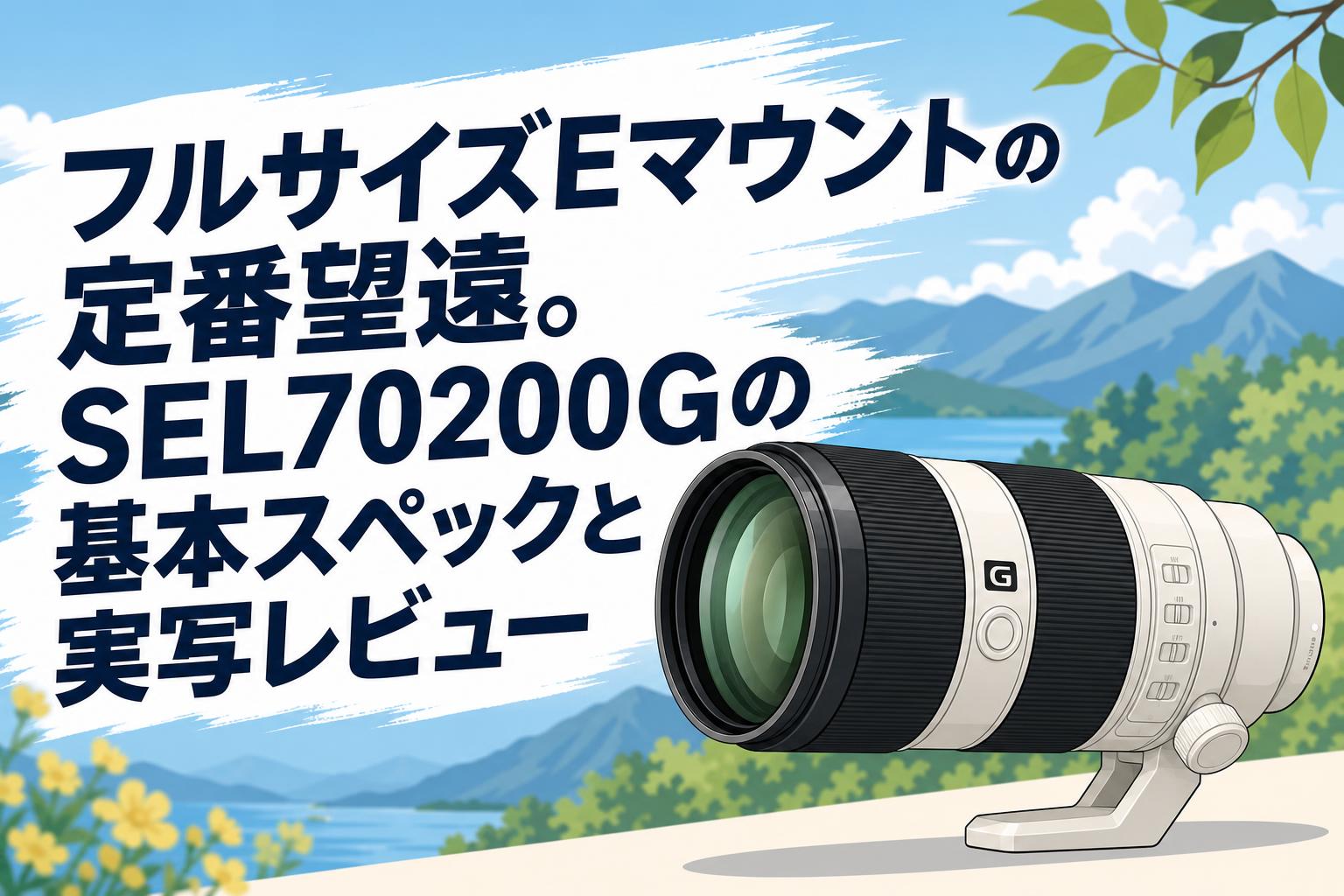 フルサイズEマウントの定番望遠。SEL70200Gの基本スペックと実写レビュー