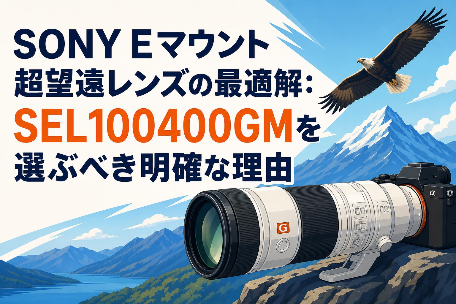 SONY Eマウント超望遠レンズの最適解：SEL100400GMを選ぶべき明確な理由