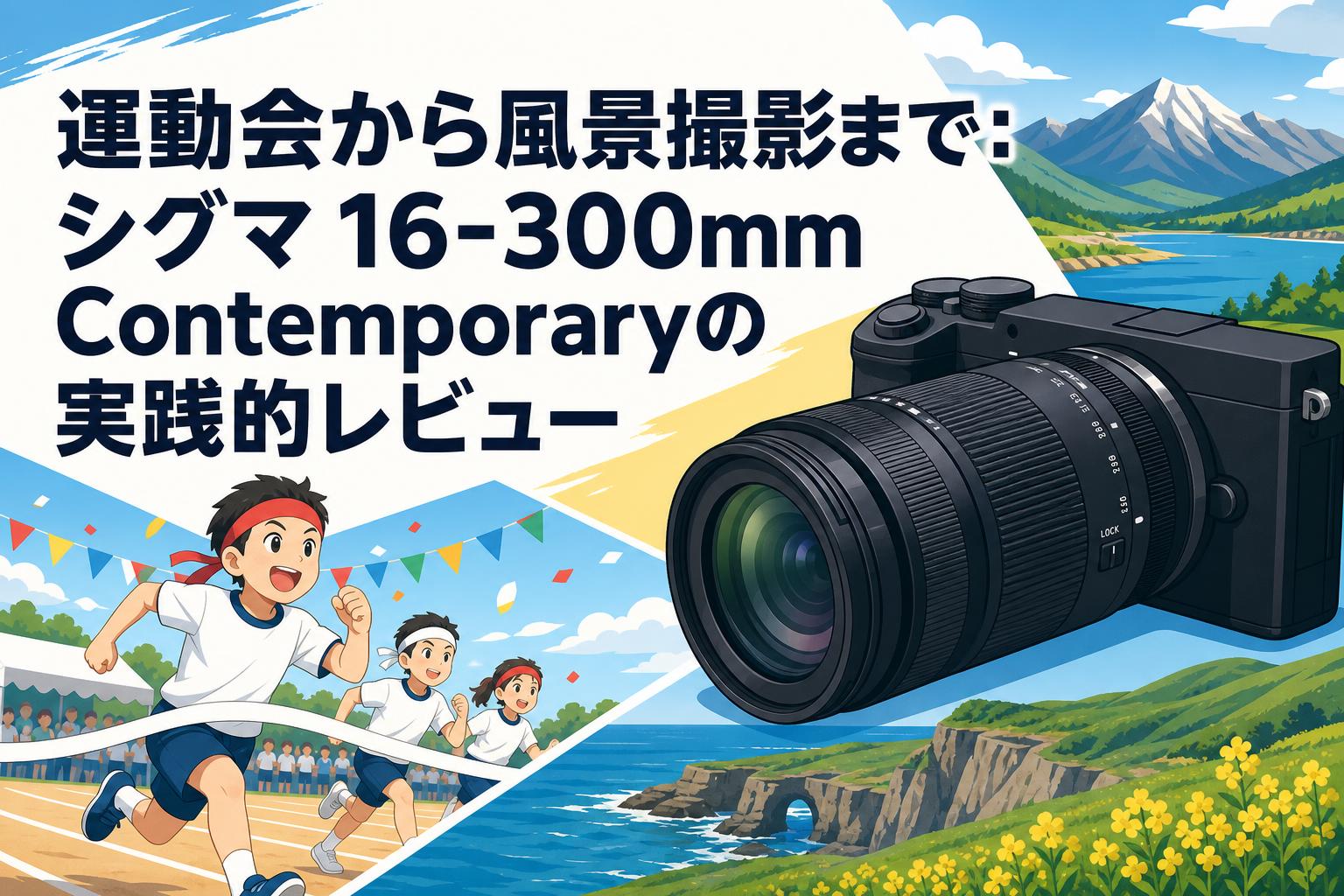 運動会から風景撮影まで：シグマ 16-300mm Contemporaryの実践的レビュー