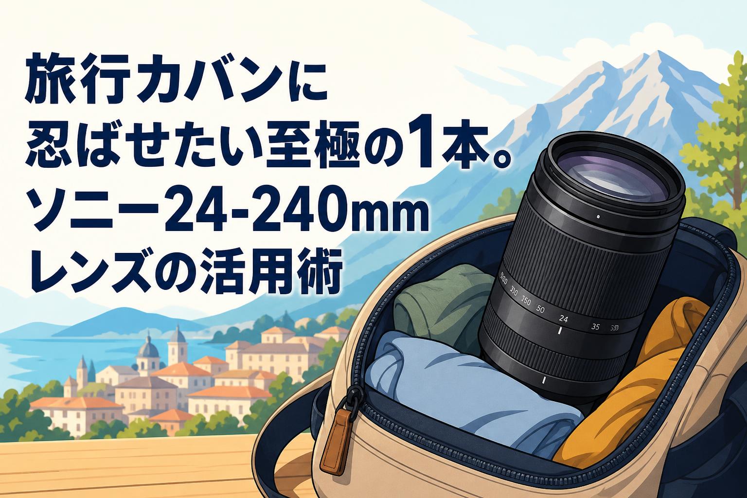 旅行カバンに忍ばせたい至極の1本。ソニー24-240mmレンズの活用術