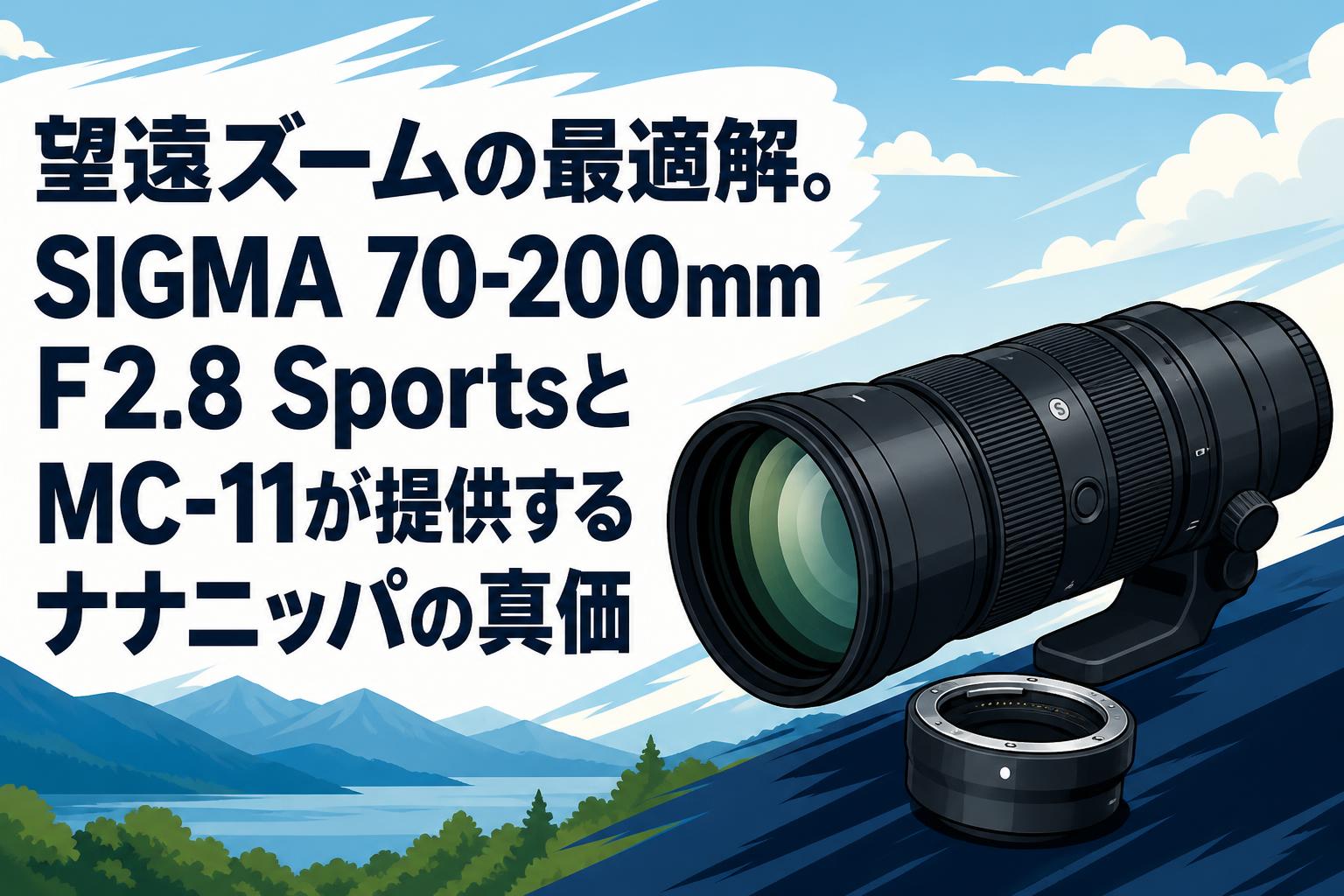 望遠ズームの最適解。SIGMA 70-200mm F2.8 SportsとMC-11が提供するナナニッパの真価