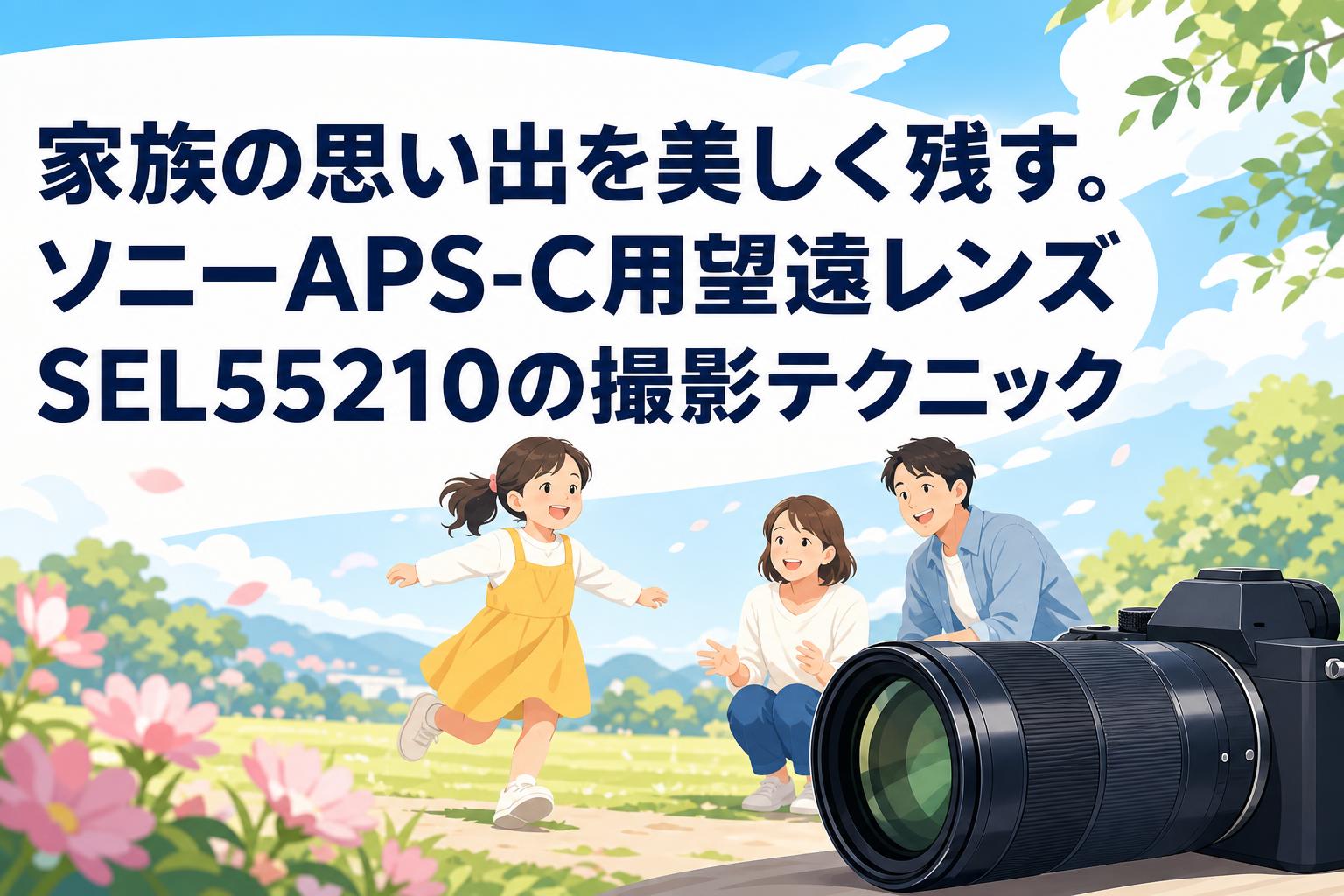 家族の思い出を美しく残す。ソニーAPS-C用望遠レンズSEL55210の撮影テクニック