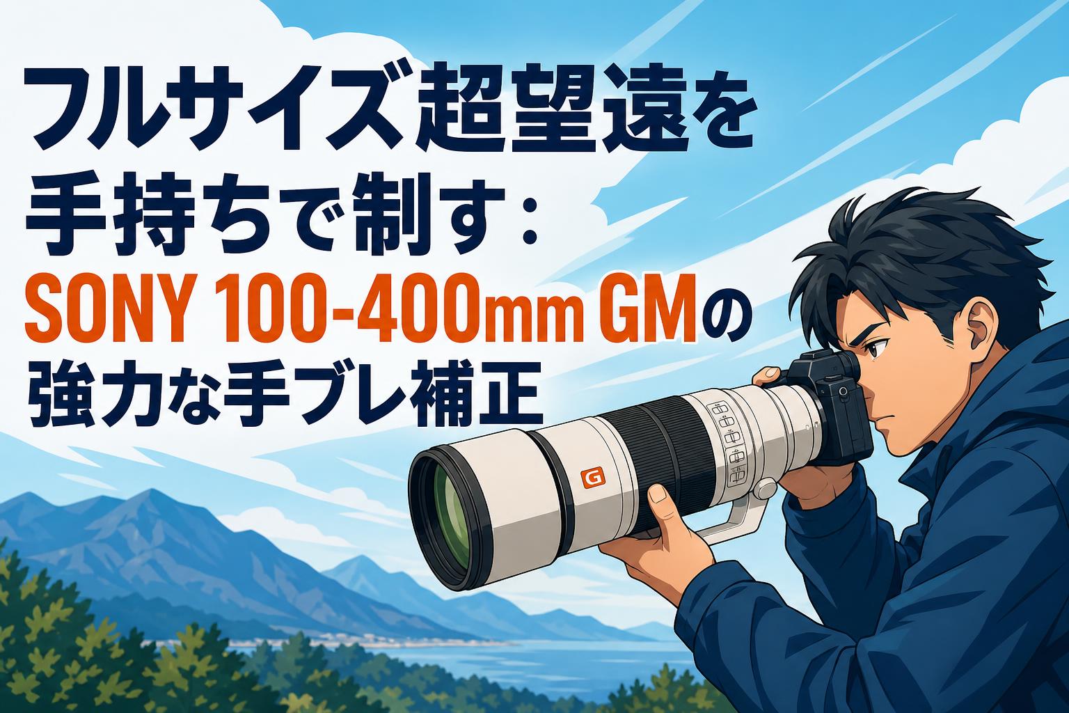 フルサイズ超望遠を手持ちで制す：SONY 100-400mm GMの強力な手ブレ補正