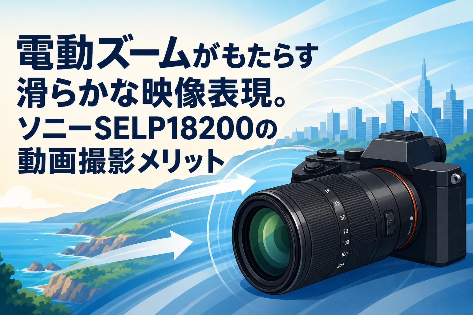 電動ズームがもたらす滑らかな映像表現。ソニーSELP18200の動画撮影メリット