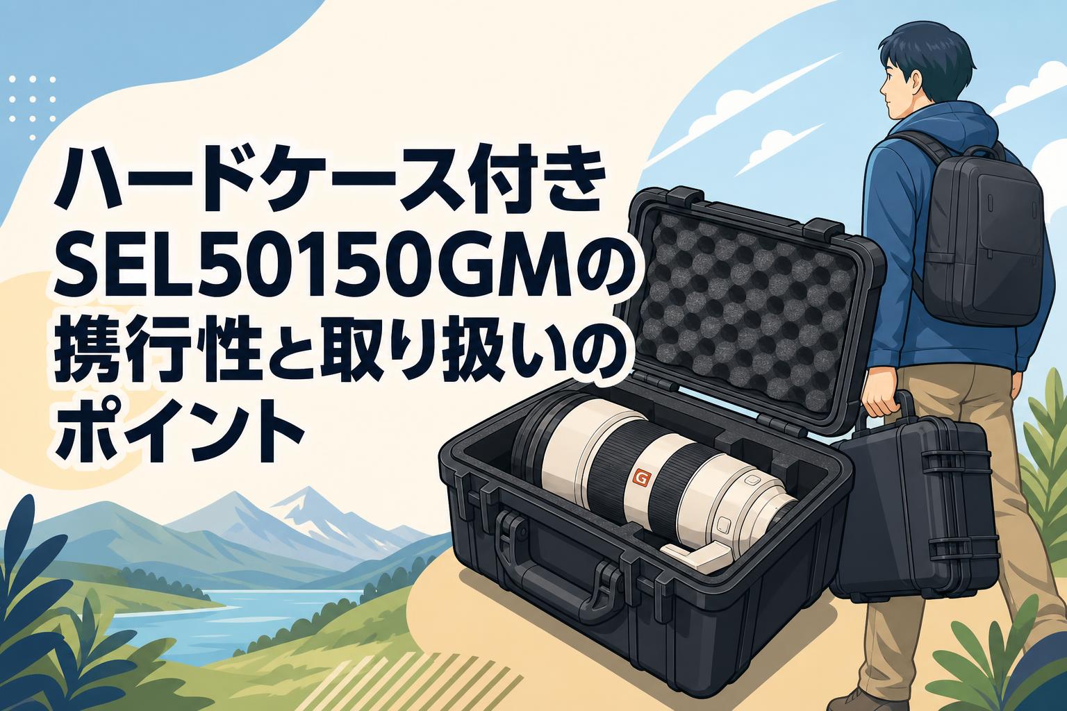 ハードケース付きSEL50150GMの携行性と取り扱いのポイント