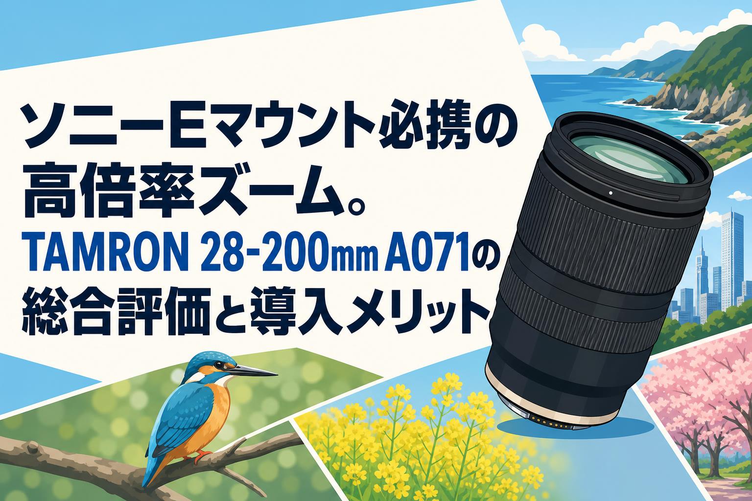 ソニーEマウント必携の高倍率ズーム。TAMRON 28-200mm A071の総合評価と導入メリット
