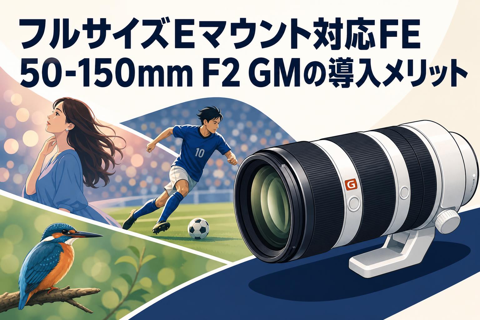 フルサイズEマウント対応FE 50-150mm F2 GMの導入メリット