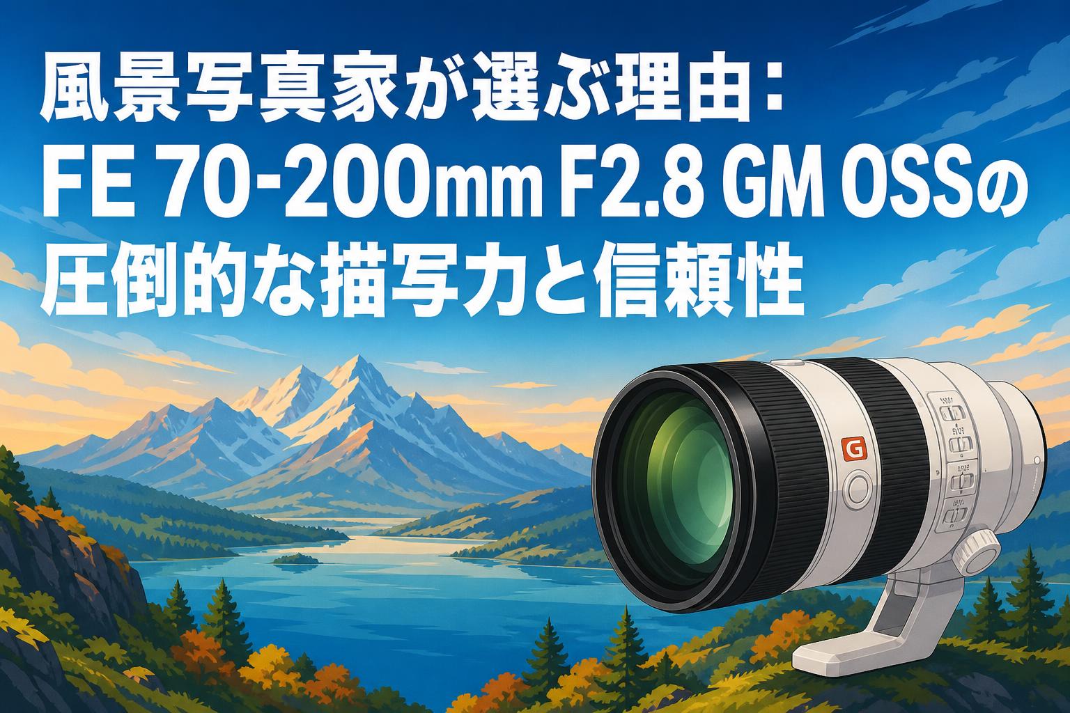 風景写真家が選ぶ理由：FE 70-200mm F2.8 GM OSSの圧倒的な描写力と信頼性