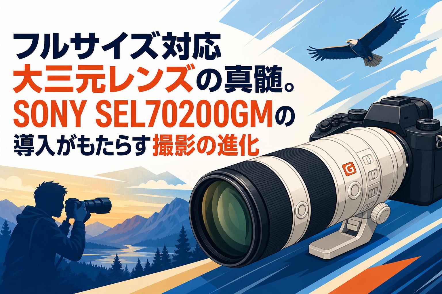 フルサイズ対応大三元レンズの真髄。SONY SEL70200GMの導入がもたらす撮影の進化