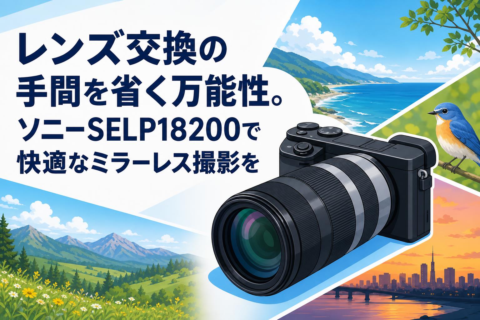 レンズ交換の手間を省く万能性。ソニーSELP18200で快適なミラーレス撮影を