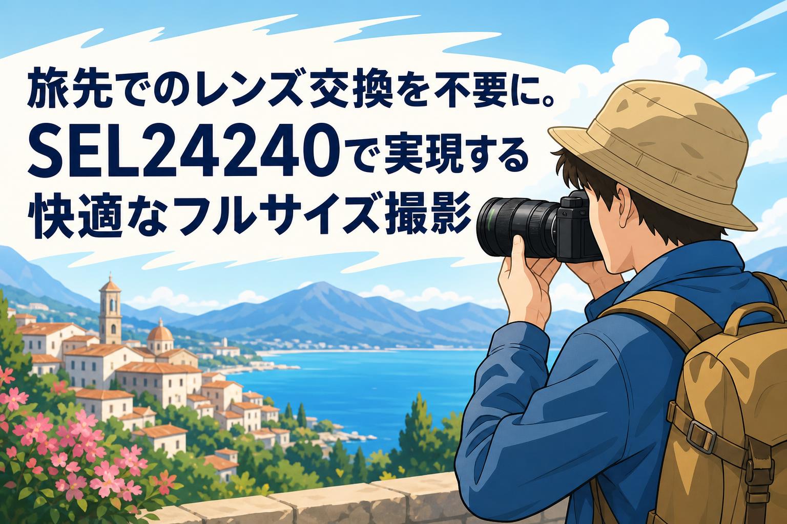 旅先でのレンズ交換を不要に。SEL24240で実現する快適なフルサイズ撮影
