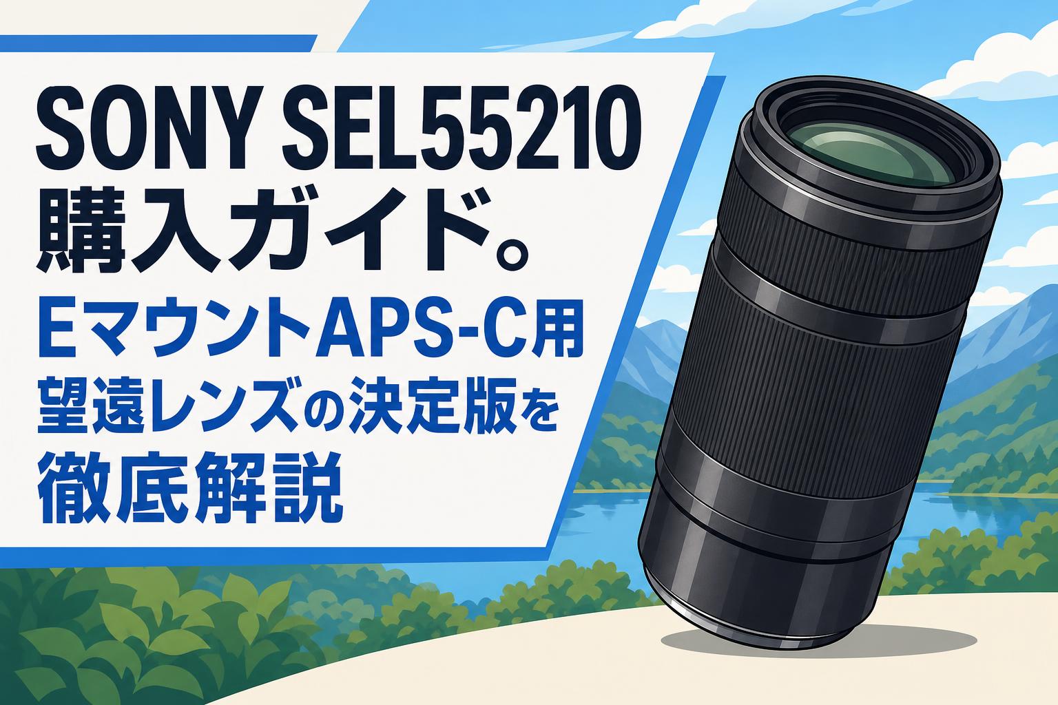 SONY SEL55210購入ガイド。EマウントAPS-C用望遠レンズの決定版を徹底解説