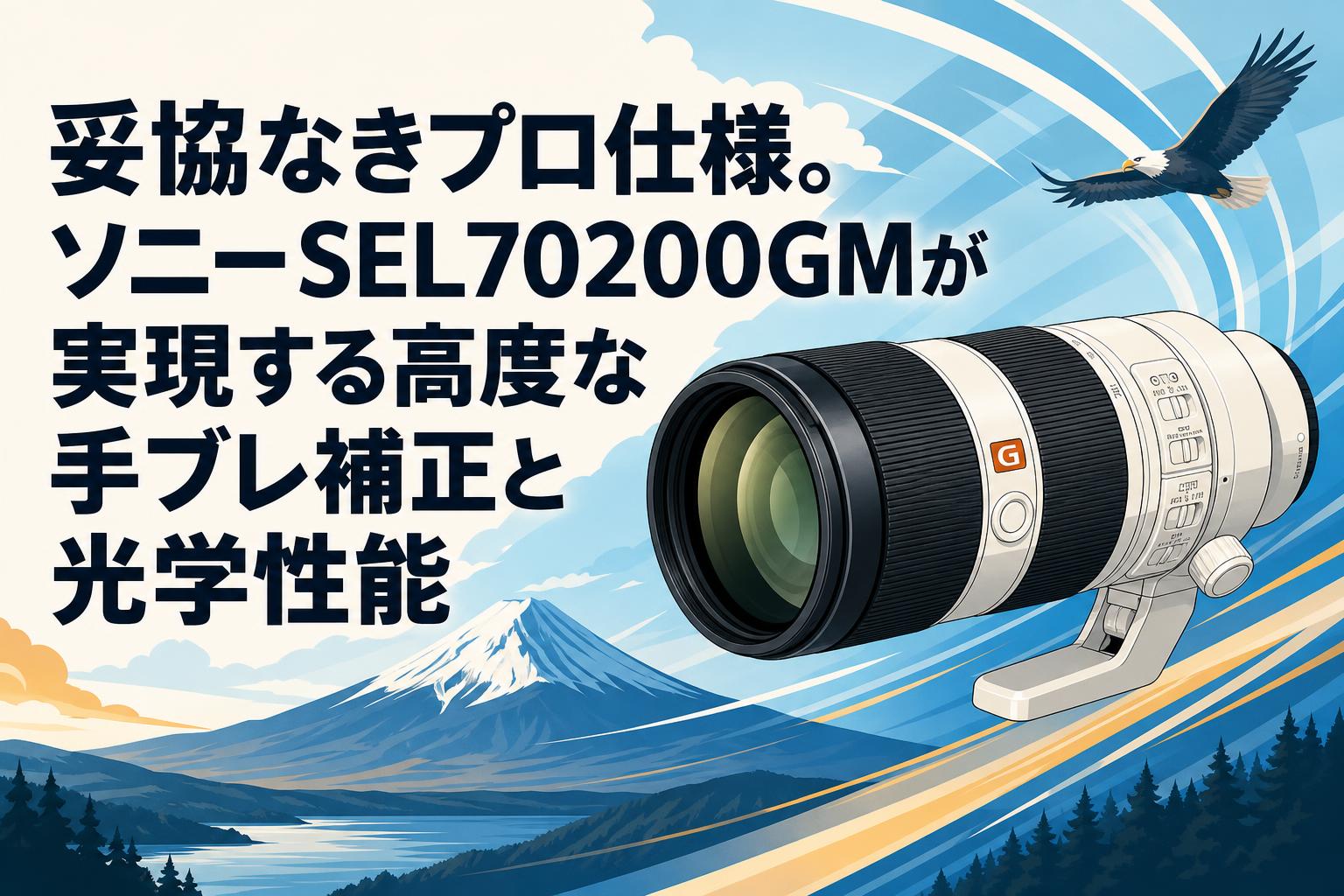 妥協なきプロ仕様。ソニーSEL70200GMが実現する高度な手ブレ補正と光学性能