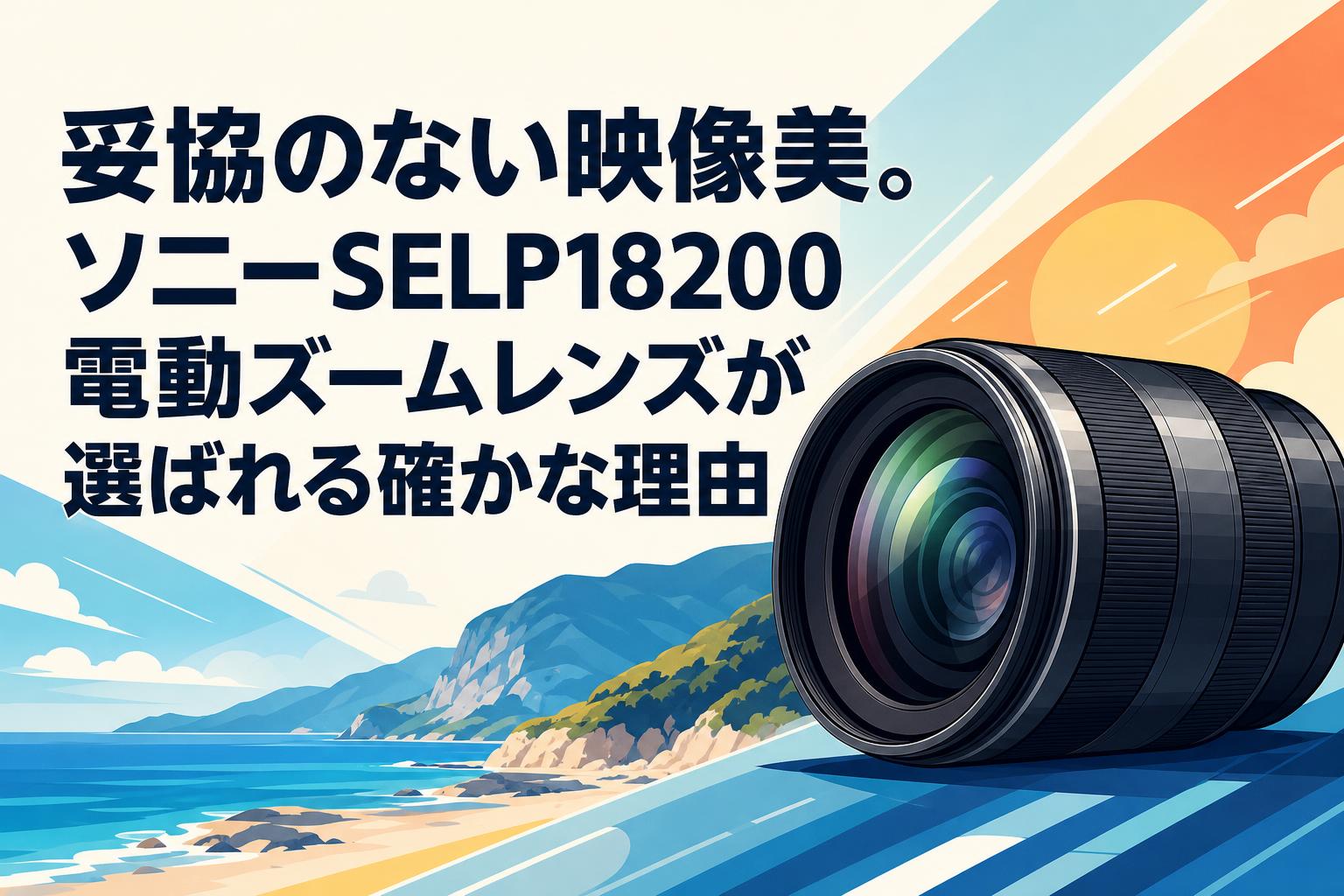 妥協のない映像美。ソニーSELP18200電動ズームレンズが選ばれる確かな理由