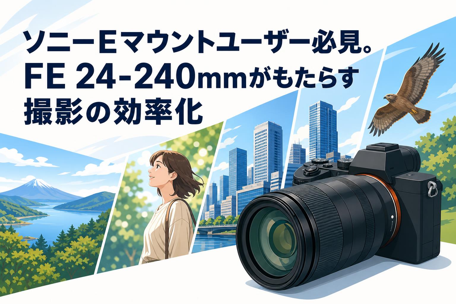 ソニーEマウントユーザー必見。FE 24-240mmがもたらす撮影の効率化