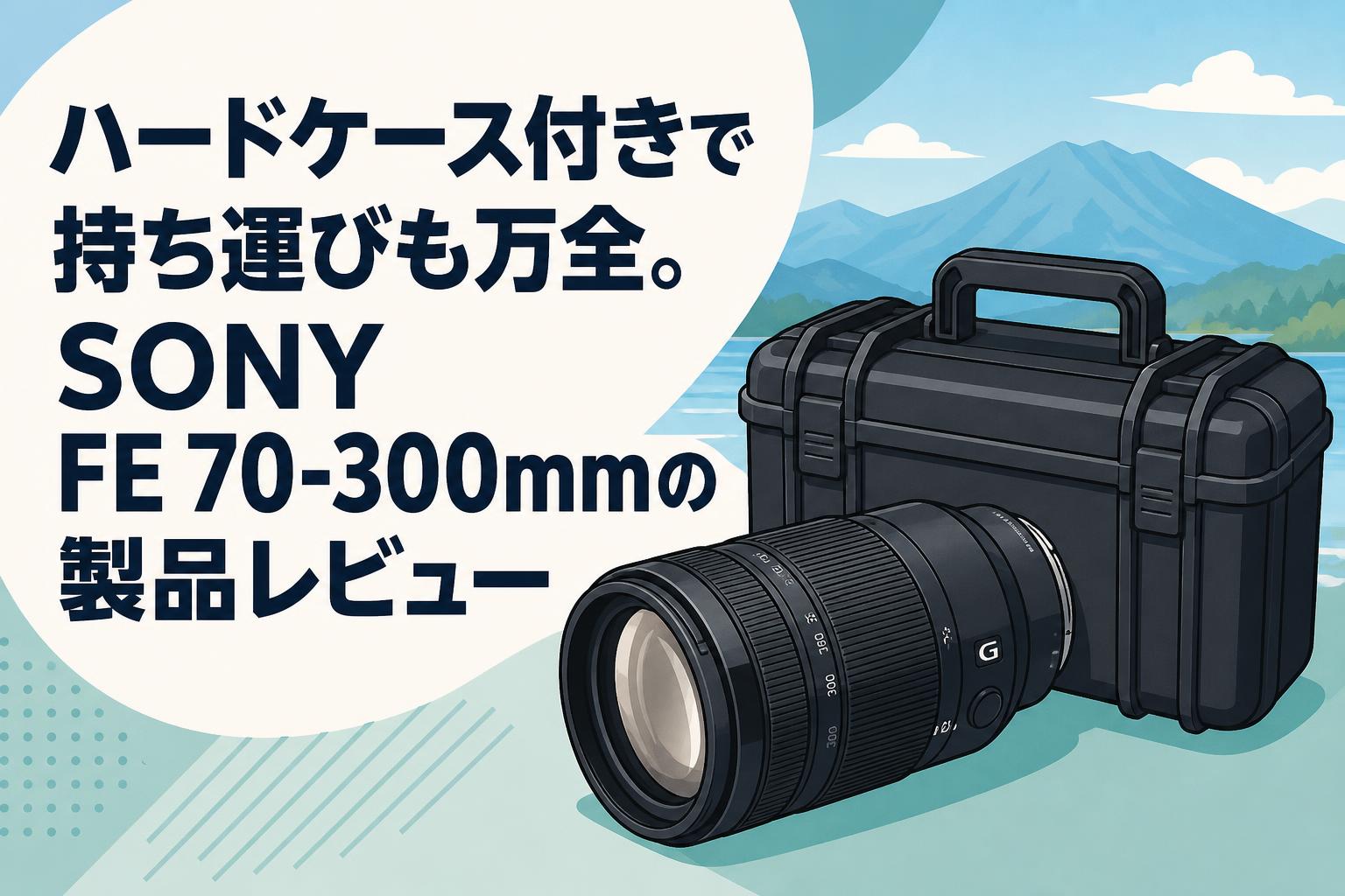 ハードケース付きで持ち運びも万全。SONY FE 70-300mmの製品レビュー