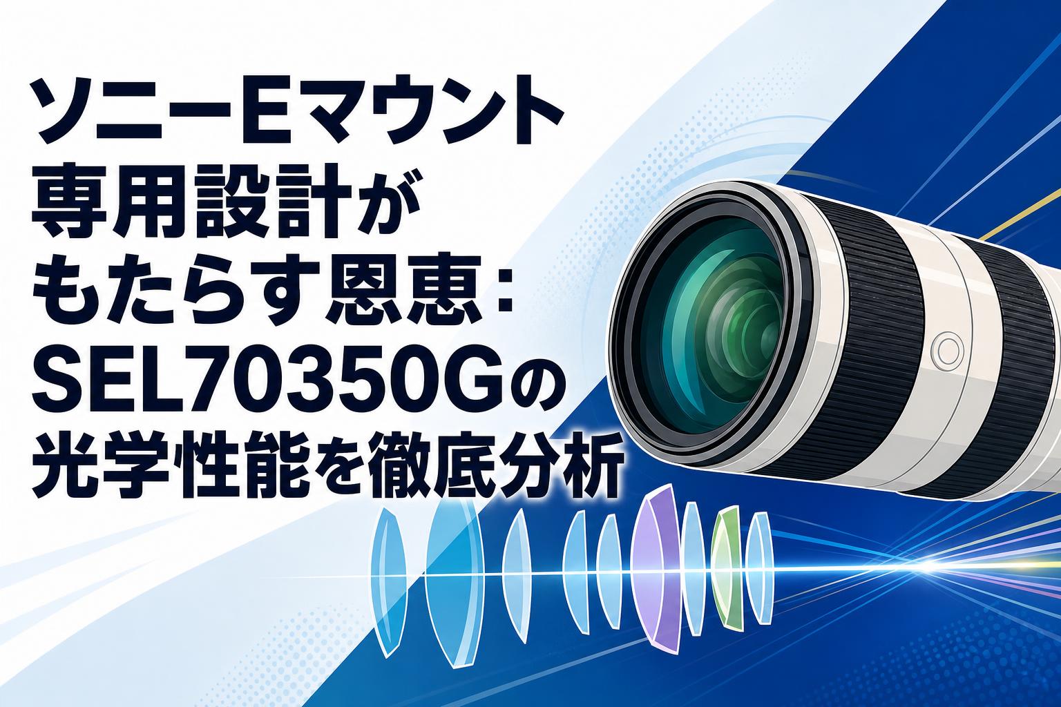ソニーEマウント専用設計がもたらす恩恵：SEL70350Gの光学性能を徹底分析