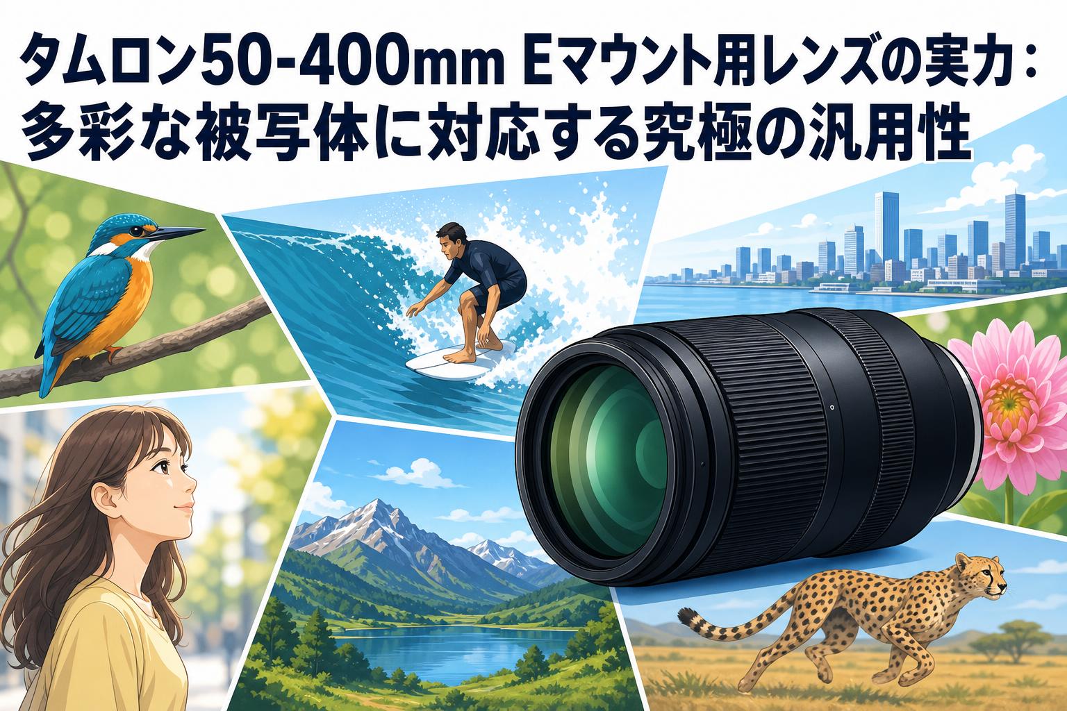 タムロン50-400mm Eマウント用レンズの実力：多彩な被写体に対応する究極の汎用性