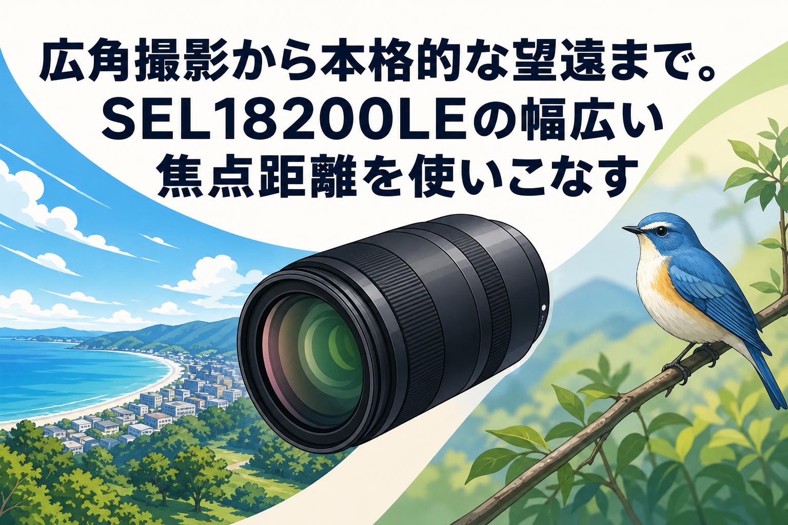 広角撮影から本格的な望遠まで。SEL18200LEの幅広い焦点距離を使いこなす