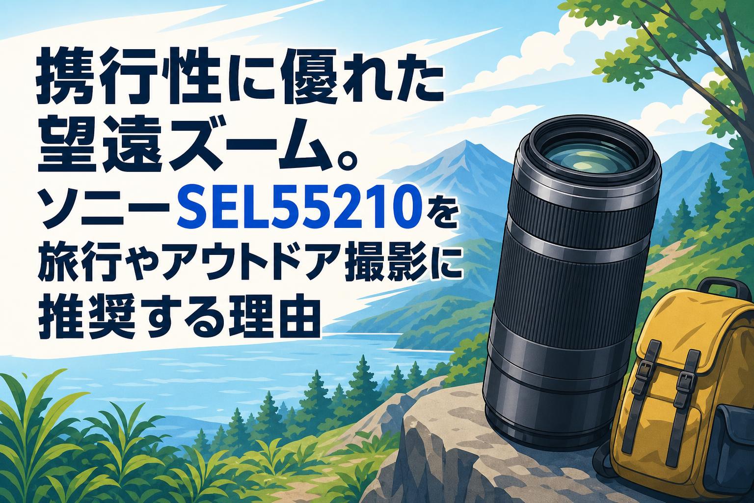 携行性に優れた望遠ズーム。ソニーSEL55210を旅行やアウトドア撮影に推奨する理由