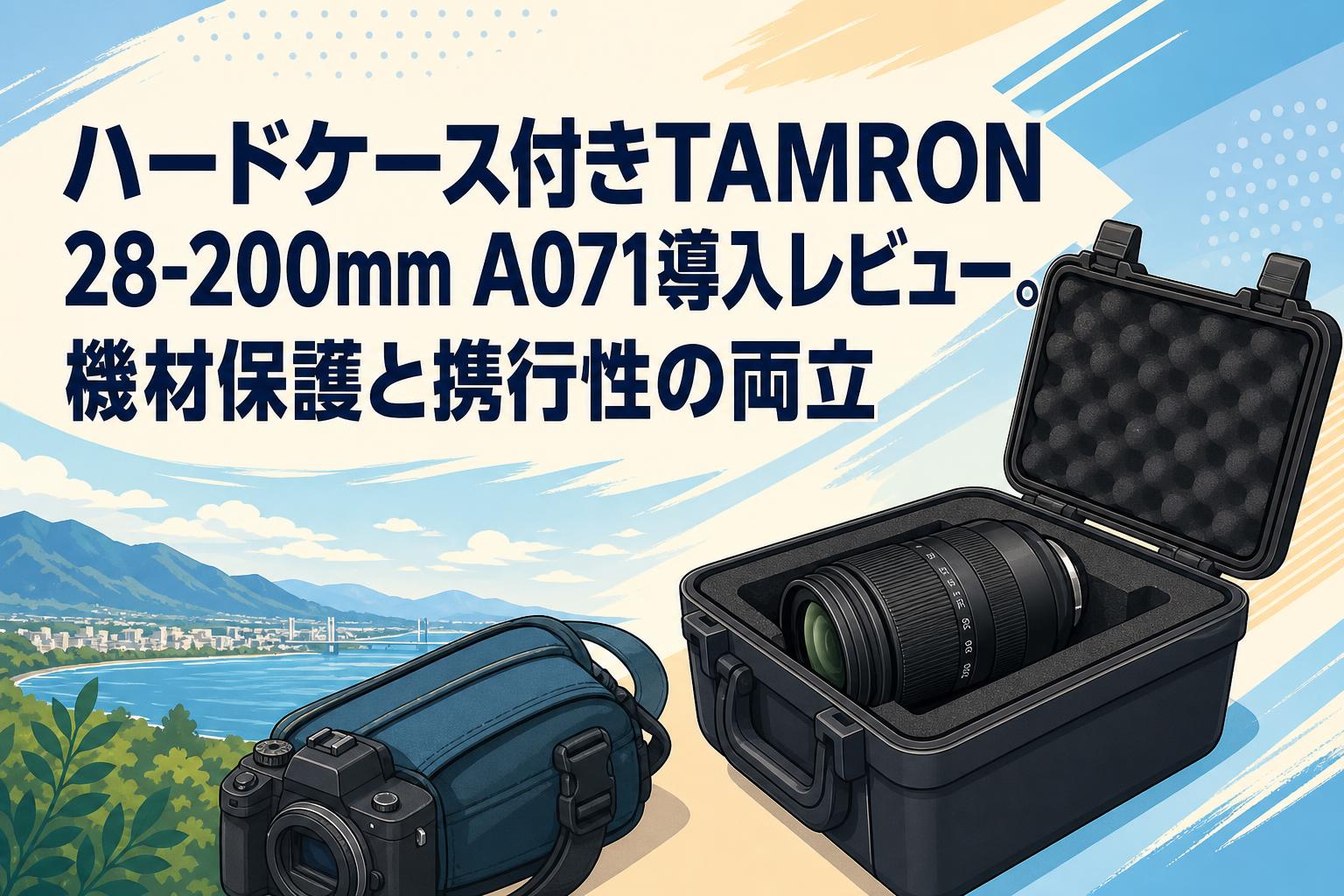 ハードケース付きTAMRON 28-200mm A071導入レビュー。機材保護と携行性の両立