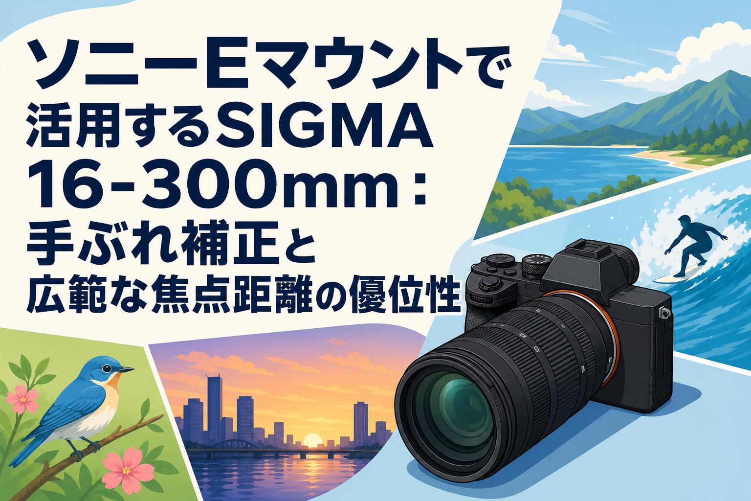 ソニーEマウントで活用するSIGMA 16-300mm：手ぶれ補正と広範な焦点距離の優位性