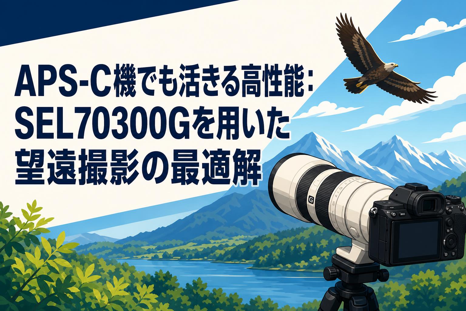 APS-C機でも活きる高性能：SEL70300Gを用いた望遠撮影の最適解