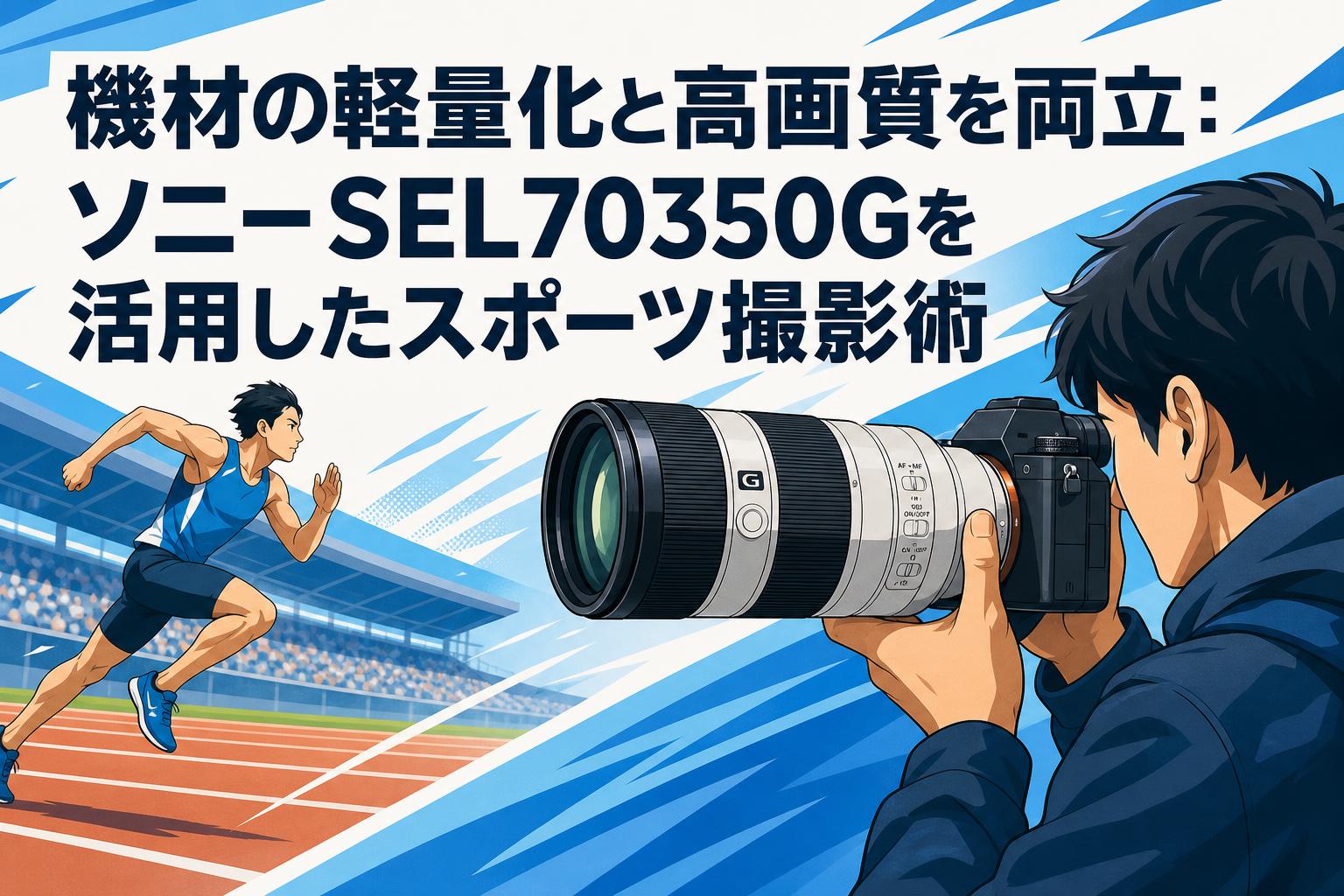 機材の軽量化と高画質を両立：ソニーSEL70350Gを活用したスポーツ撮影術