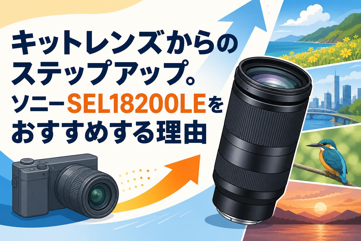 キットレンズからのステップアップ。ソニーSEL18200LEをおすすめする理由