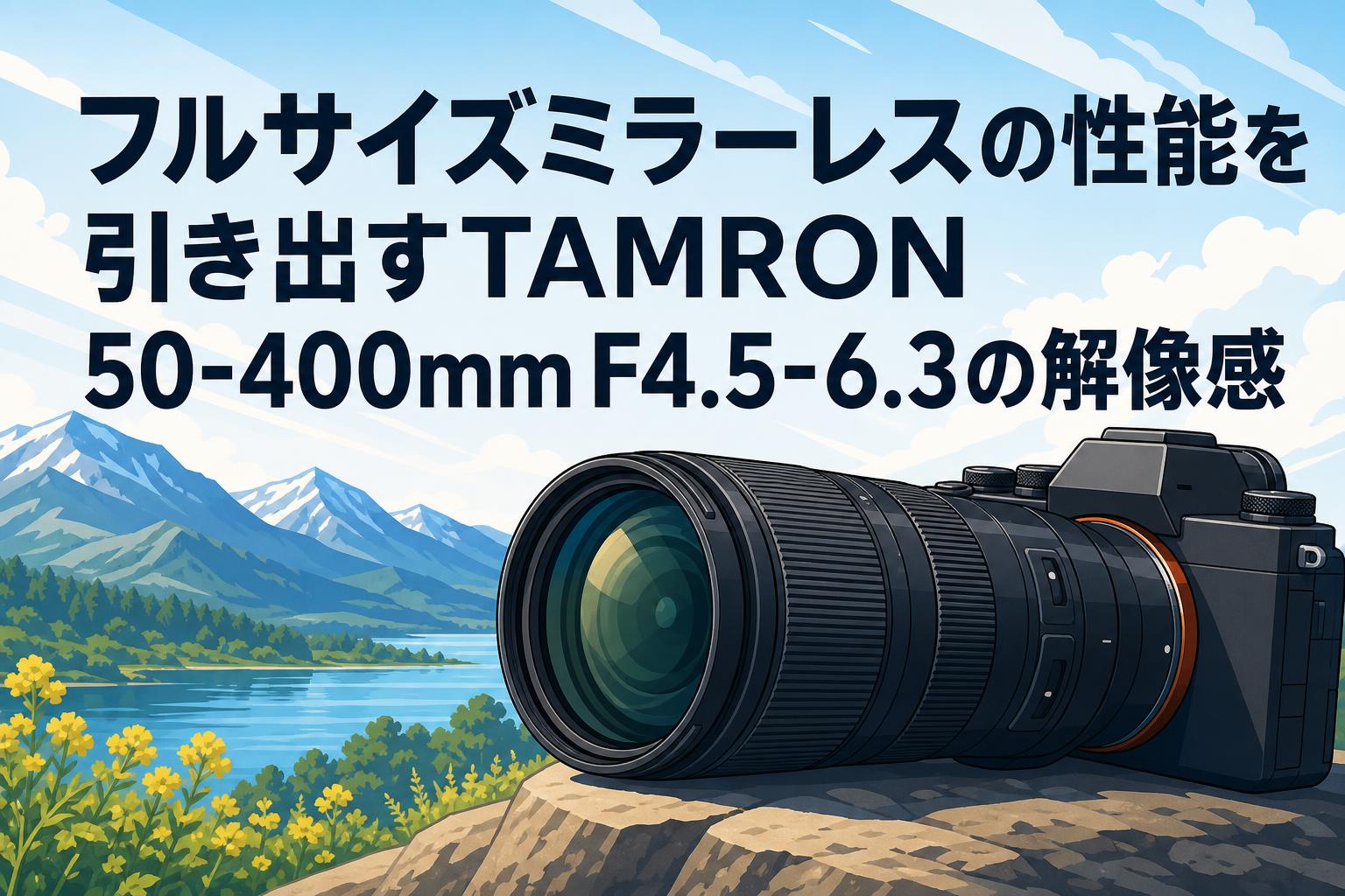 フルサイズミラーレスの性能を引き出すTAMRON 50-400mm F4.5-6.3の解像感