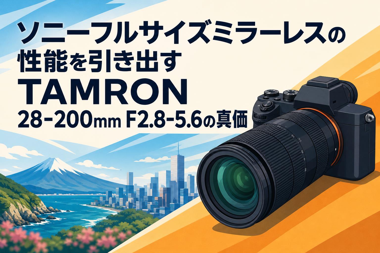 ソニーフルサイズミラーレスの性能を引き出すTAMRON 28-200mm F2.8-5.6の真価