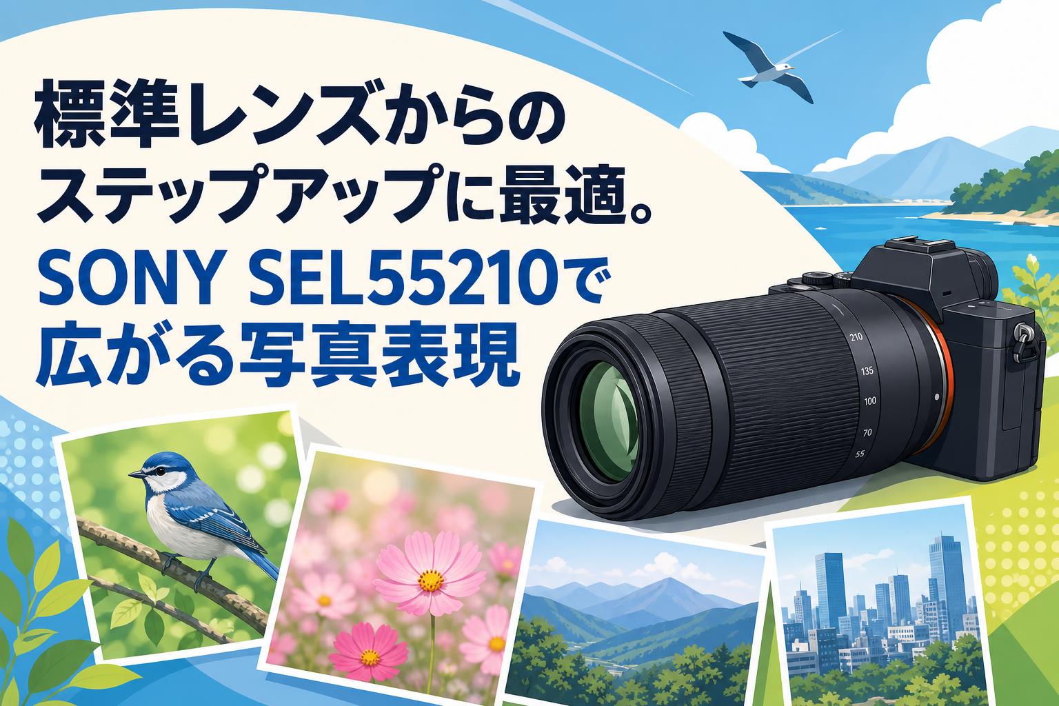 標準レンズからのステップアップに最適。SONY SEL55210で広がる写真表現