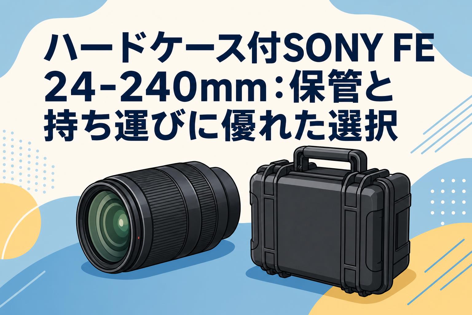 ハードケース付SONY FE 24-240mm：保管と持ち運びに優れた選択