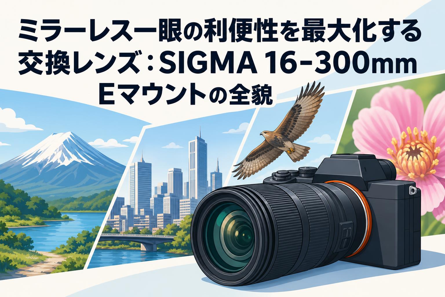ミラーレス一眼の利便性を最大化する交換レンズ：SIGMA 16-300mm Eマウントの全貌