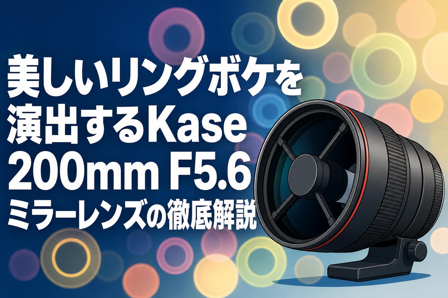 美しいリングボケを演出するKase 200mm F5.6ミラーレンズの徹底解説