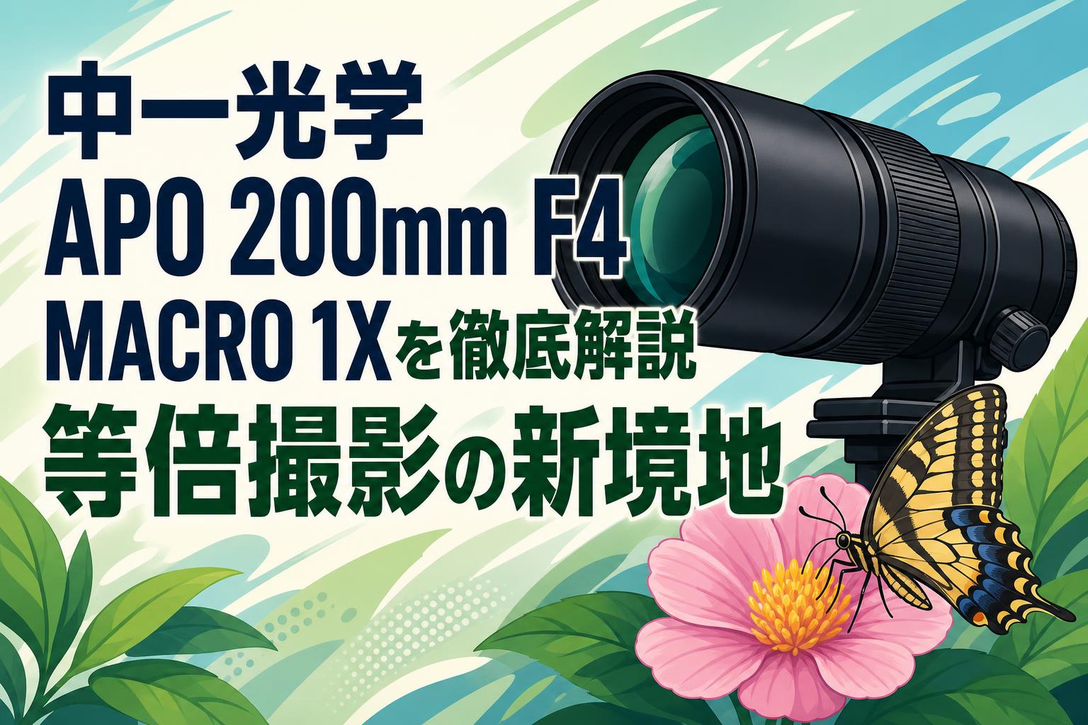 中一光学 APO 200mm F4 MACRO 1Xを徹底解説 等倍撮影の新境地