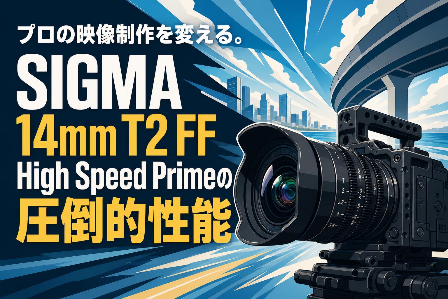 プロの映像制作を変える。SIGMA 14mm T2 FF High Speed Primeの圧倒的性能
