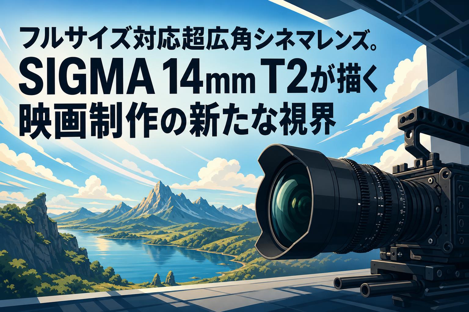 フルサイズ対応超広角シネマレンズ。SIGMA 14mm T2が描く映画制作の新たな視界