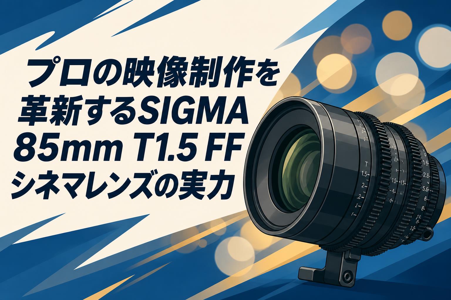 プロの映像制作を革新するSIGMA 85mm T1.5 FFシネマレンズの実力
