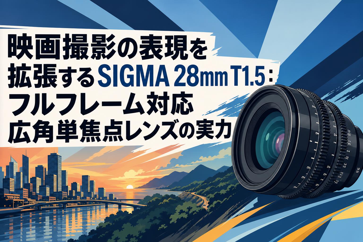 映画撮影の表現を拡張するSIGMA 28mm T1.5：フルフレーム対応広角単焦点レンズの実力
