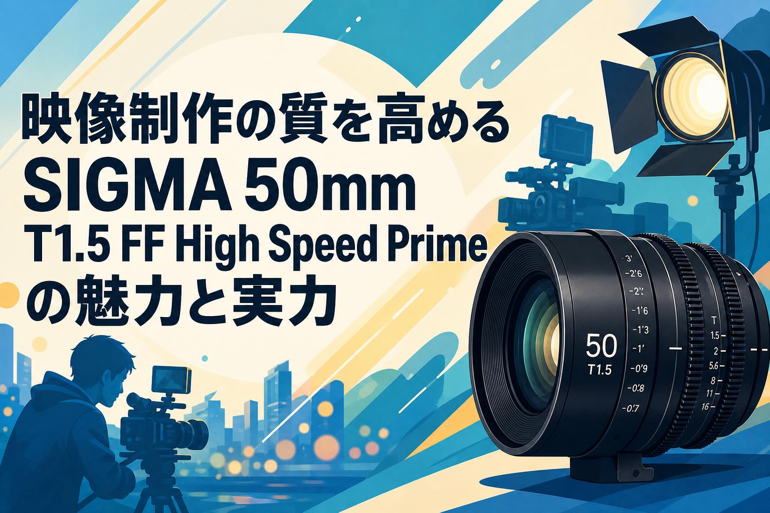 映像制作の質を高めるSIGMA 50mm T1.5 FF High Speed Primeの魅力と実力