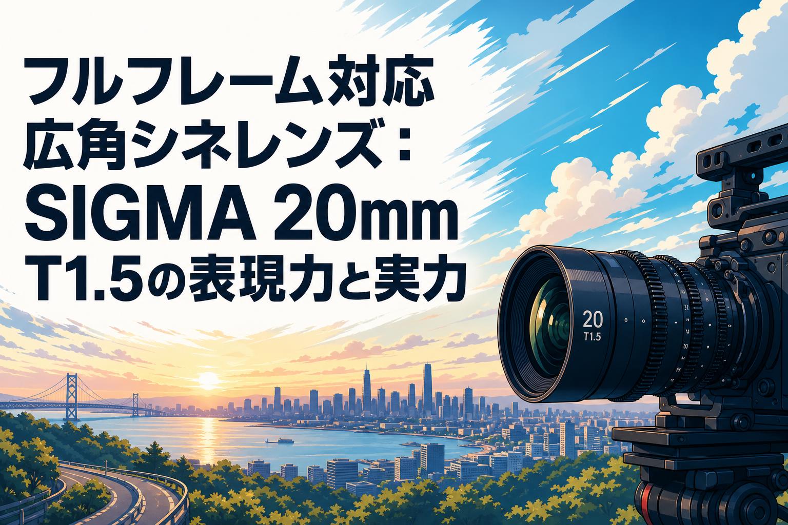フルフレーム対応広角シネレンズ：SIGMA 20mm T1.5の表現力と実力