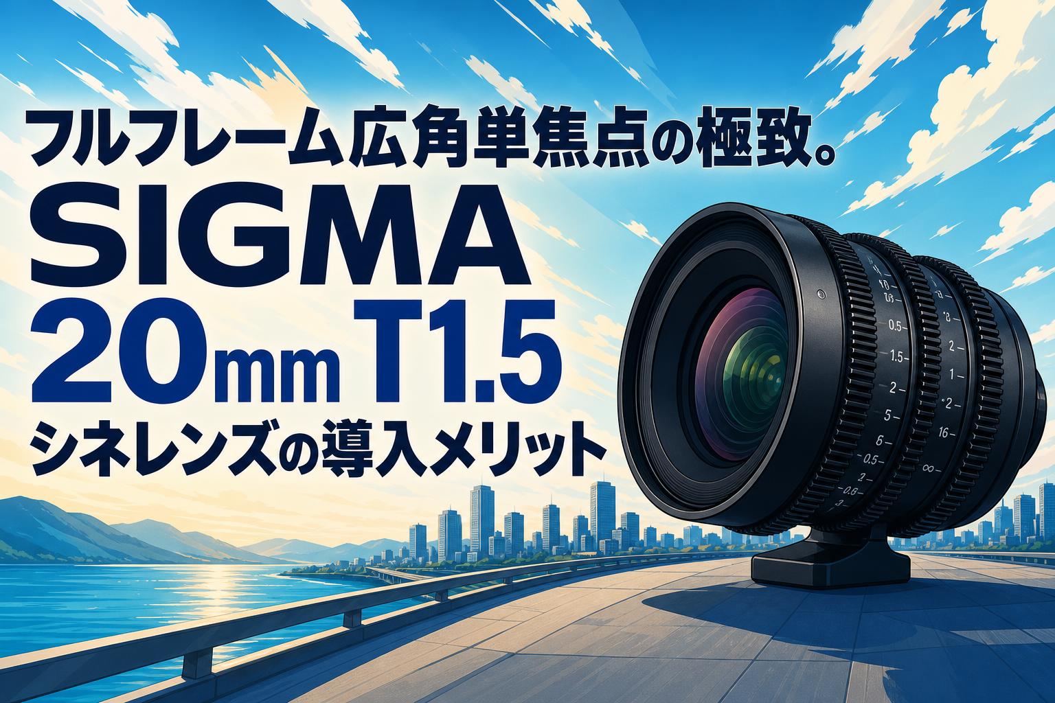 フルフレーム広角単焦点の極致。SIGMA 20mm T1.5シネレンズの導入メリット
