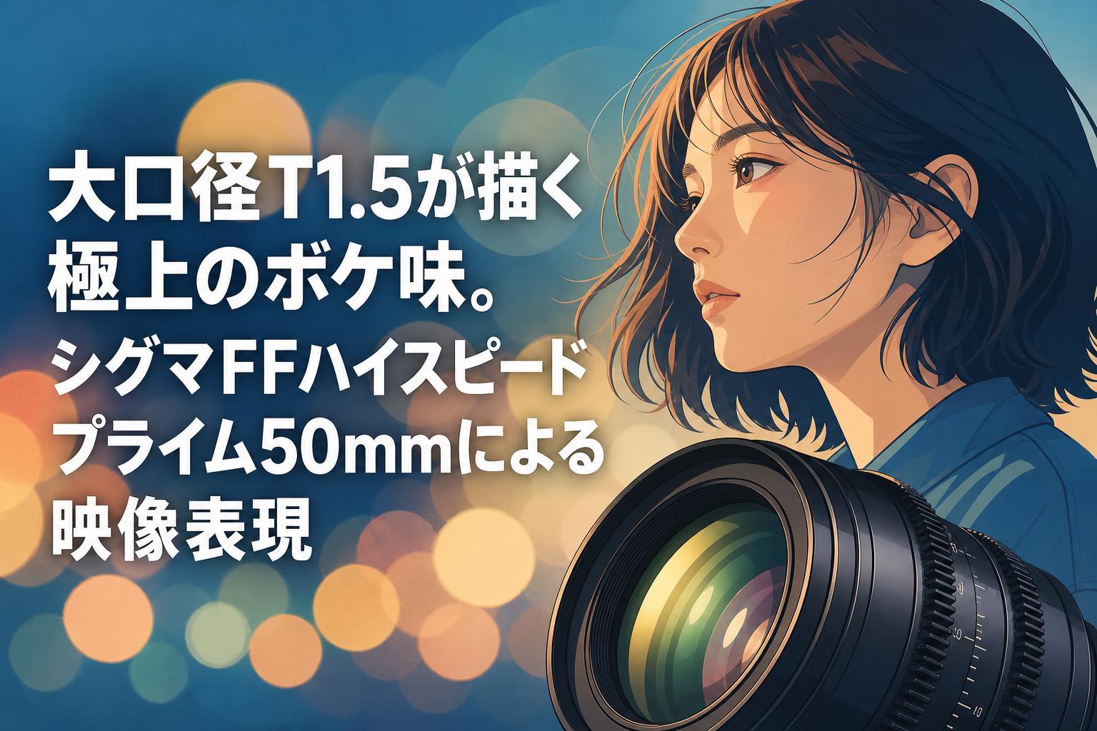 大口径T1.5が描く極上のボケ味。シグマFFハイスピードプライム50mmによる映像表現